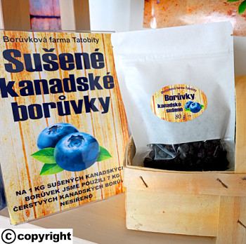 KANADSKÉ BORŮVKY SUŠENÉ 